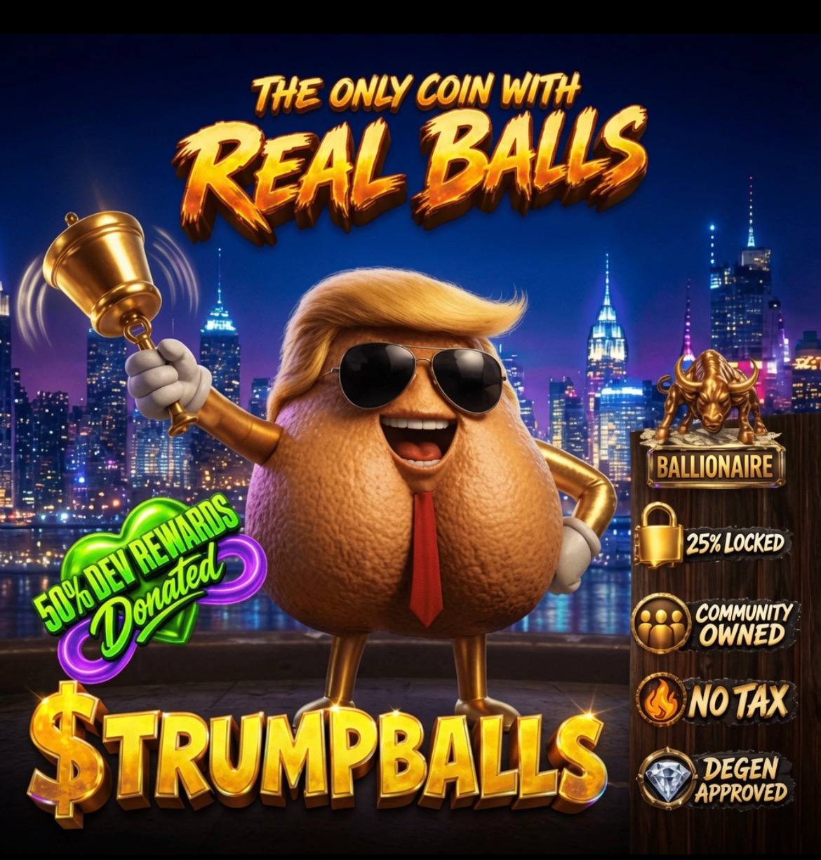 The TrumpBalls mascot